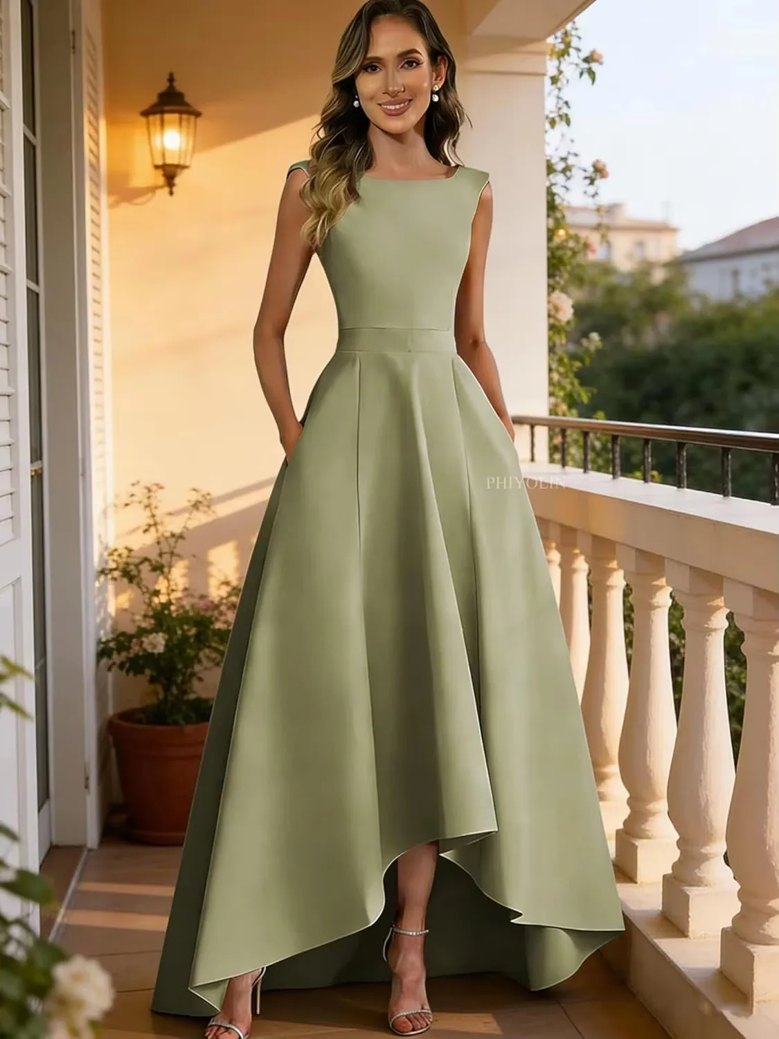 Elegant High Low Mother of The Bride Dress Scoop Sleeveless Satin Floor Length Formal Evening Guest Party Gown Dresses
Elegant High Low Mother of The Bride Dress Scoop Sleeveless Satin Floor Length Formal Evening Guest Party Gown Dresses