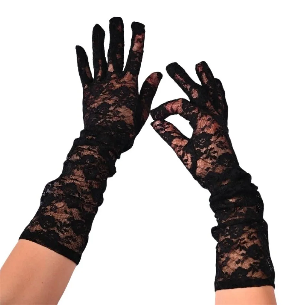 1Pairs Transparent Mesh Women Lace Gloves Floral Print Elasticity Stretch Long Sexy Gloves Breathable Fishnet Gloves
1Pairs Transparent Mesh Women Lace Gloves Floral Print Elasticity Stretch Long Sexy Gloves Breathable Fishnet Gloves