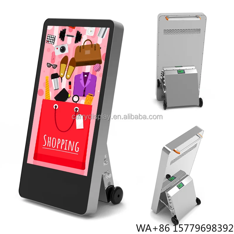 Outdoor Portable Design Rechargeable Battery Powered High Brightness Waterproof Digital Signage LCD Kiosk
Outdoor Portable Design Rechargeable Battery Powered High Brightness Waterproof Digital Signage LCD Kiosk