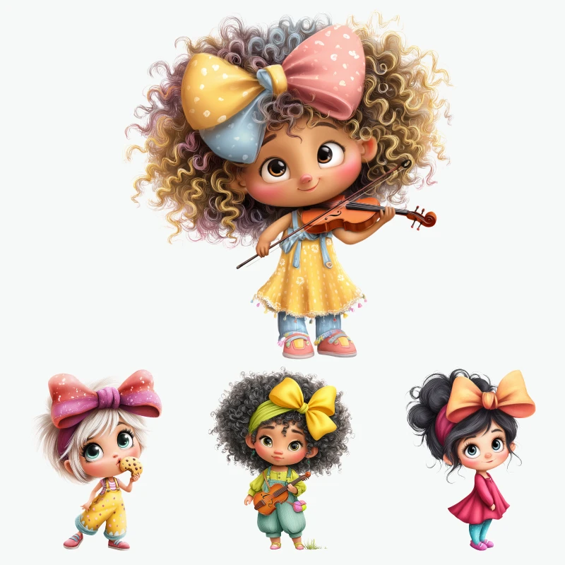 2PCS Cute Girl Playing Violin iron on patches DTF Patches for clothes Iron-on transfers for clothing heat transfer sticker
2PCS Cute Girl Playing Violin iron on patches DTF Patches for clothes Iron-on transfers for clothing heat transfer sticker