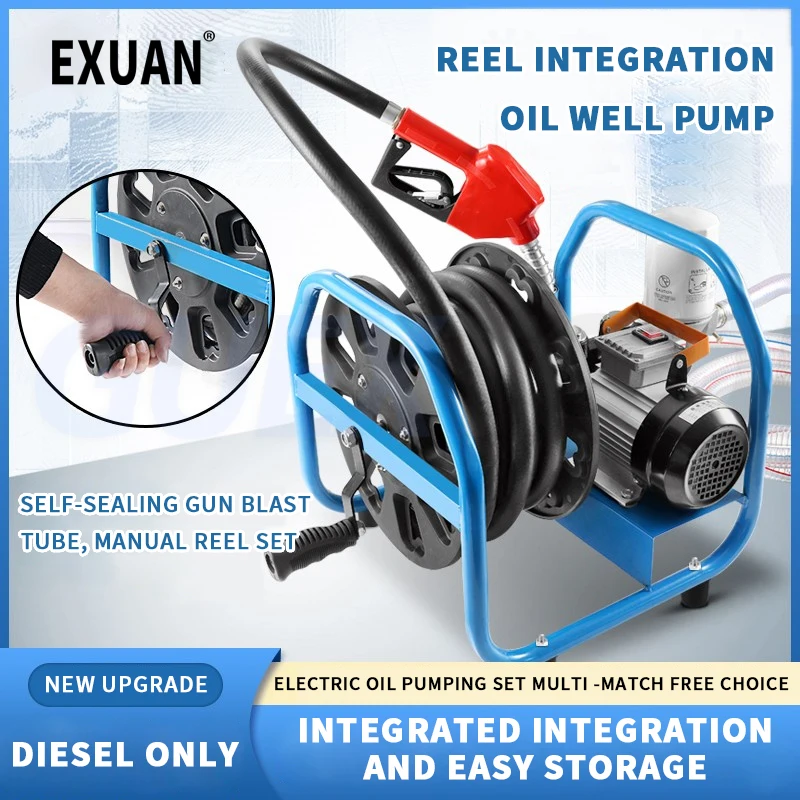 380W Electric Oil Pump Diesel 12V24V220V Oil Tanker Vehicle Small Oil Pump Equipment Portable Oil Pump 50L/m With Measuring Gun
380W Electric Oil Pump Diesel 12V24V220V Oil Tanker Vehicle Small Oil Pump Equipment Portable Oil Pump 50L/m With Measuring Gun