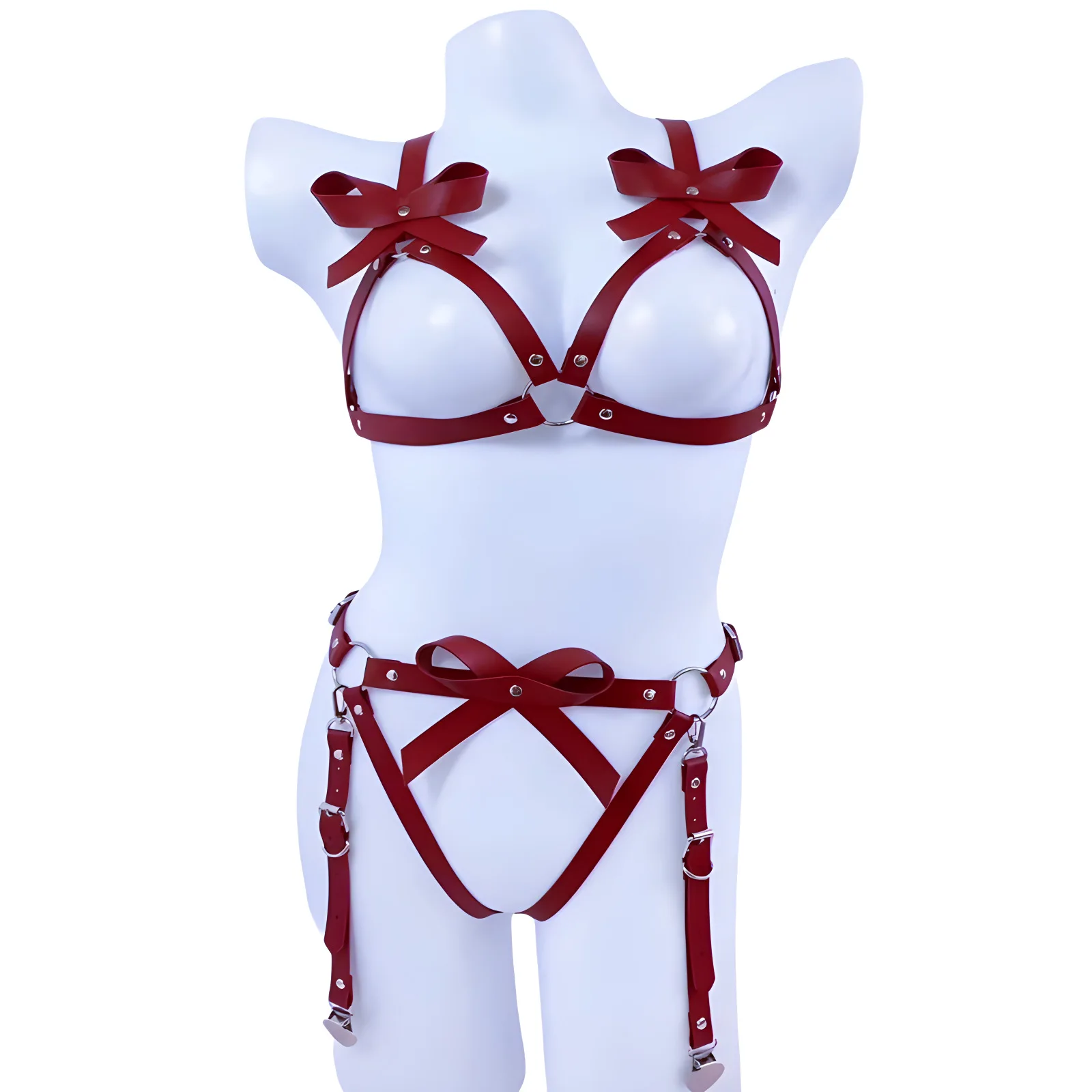 Sexy Body Harness Belt Set Bondage Leather Lingerie Garter Leg Punk Gothic Fetish Clothing Bra Chest Straps Exotic Accessories
Sexy Body Harness Belt Set Bondage Leather Lingerie Garter Leg Punk Gothic Fetish Clothing Bra Chest Straps Exotic Accessories