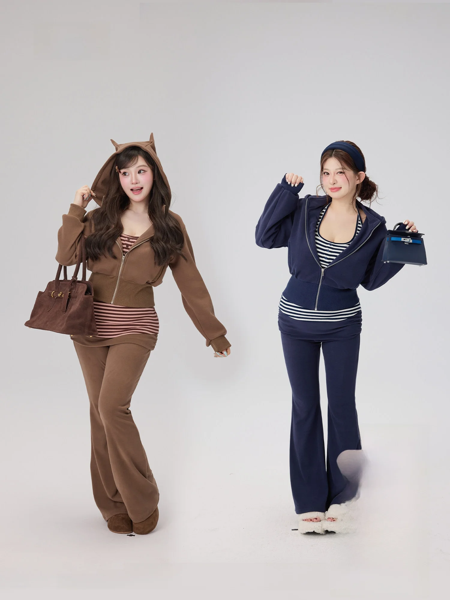 Ultra Soft Mousse Texture Sweatshirt Set High Elasticity Long Sleeve High Waist Pants Striped Pattern Casual Style Winter...
Ultra Soft Mousse Texture Sweatshirt Set High Elasticity Long Sleeve High Waist Pants Striped Pattern Casual Style Winter...