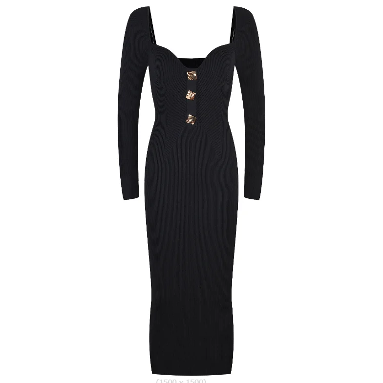 Knitted Long Dress Women's 2024 Fashion Long Sleeve Light Mature White Slim Dresses
Knitted Long Dress Women's 2024 Fashion Long Sleeve Light Mature White Slim Dresses