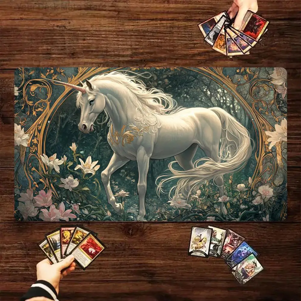 Gorgeous white unicorn Magic Card Battle Mat MTG Playmat Anti-slip Base 35X60CM gathering gaming mats Board Game Mat for TCG
Gorgeous white unicorn Magic Card Battle Mat MTG Playmat Anti-slip Base 35X60CM gathering gaming mats Board Game Mat for TCG