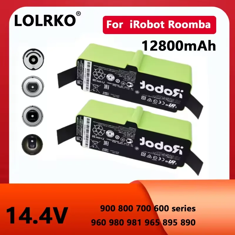 12800mAh Lithium Ion Battery For iRobot Roomba Cleaner 900 800 700 600 Series 960 980 981 966 895 695 692 690 675 780 860 891
12800mAh Lithium Ion Battery For iRobot Roomba Cleaner 900 800 700 600 Series 960 980 981 966 895 695 692 690 675 780 860 891