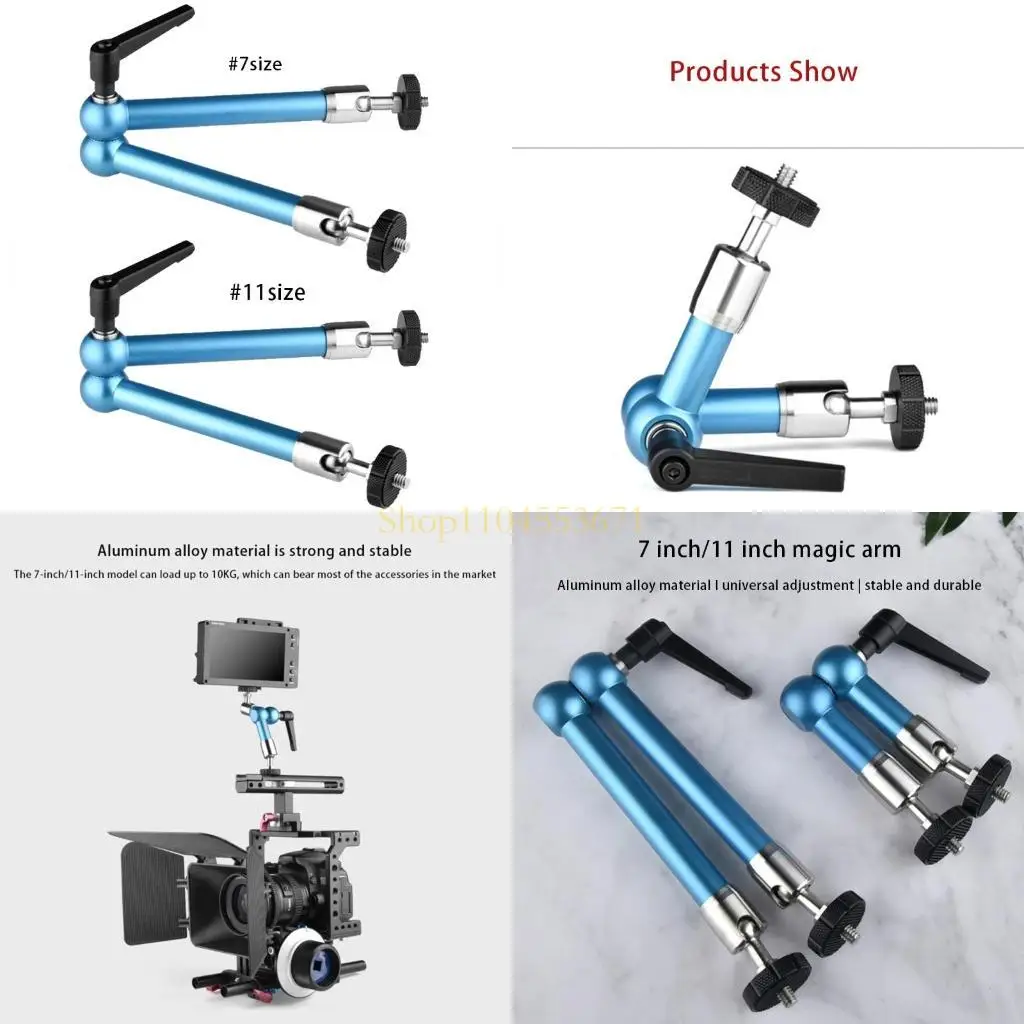 Best Seller 7"/11'' Magical Arm, Adjustable Articulating Friction Arm with 1/4'' Screw Cold Shoe Mount for DSLR Camera Rig/LED
Best Seller 7"/11'' Magical Arm, Adjustable Articulating Friction Arm with 1/4'' Screw Cold Shoe Mount for DSLR Camera Rig/LED