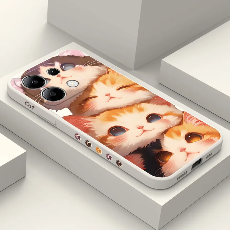 Cute Cat Phone Case For Xiaomi Redmi Note 13 12 12S 11 11S 10 10S 9 9S Pro Plus 4G 5G Liquid Silicone Cover
Cute Cat Phone Case For Xiaomi Redmi Note 13 12 12S 11 11S 10 10S 9 9S Pro Plus 4G 5G Liquid Silicone Cover