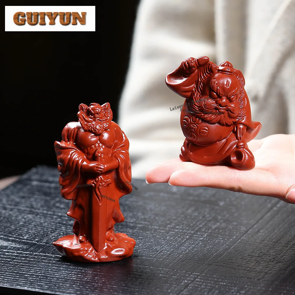 Yixing Zisha Clay Celestial Master Zhong Kui Tea Pet Handmade Exquisite Miniatures Tea Figurine Play Toys Tea Statue Ornaments
Yixing Zisha Clay Celestial Master Zhong Kui Tea Pet Handmade Exquisite Miniatures Tea Figurine Play Toys Tea Statue Ornaments