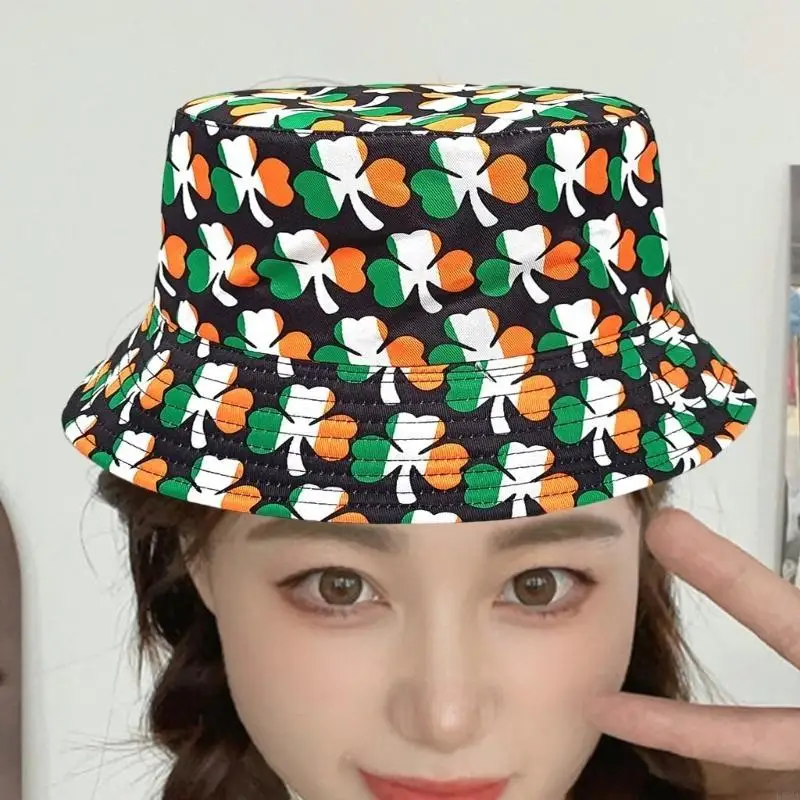 L5YA Reversible Bucket Hat Irish Day Shamrock Print for Daily Life Yoga Workout Sports Hat Breathable Hat for Outdoor Sports
L5YA Reversible Bucket Hat Irish Day Shamrock Print for Daily Life Yoga Workout Sports Hat Breathable Hat for Outdoor Sports