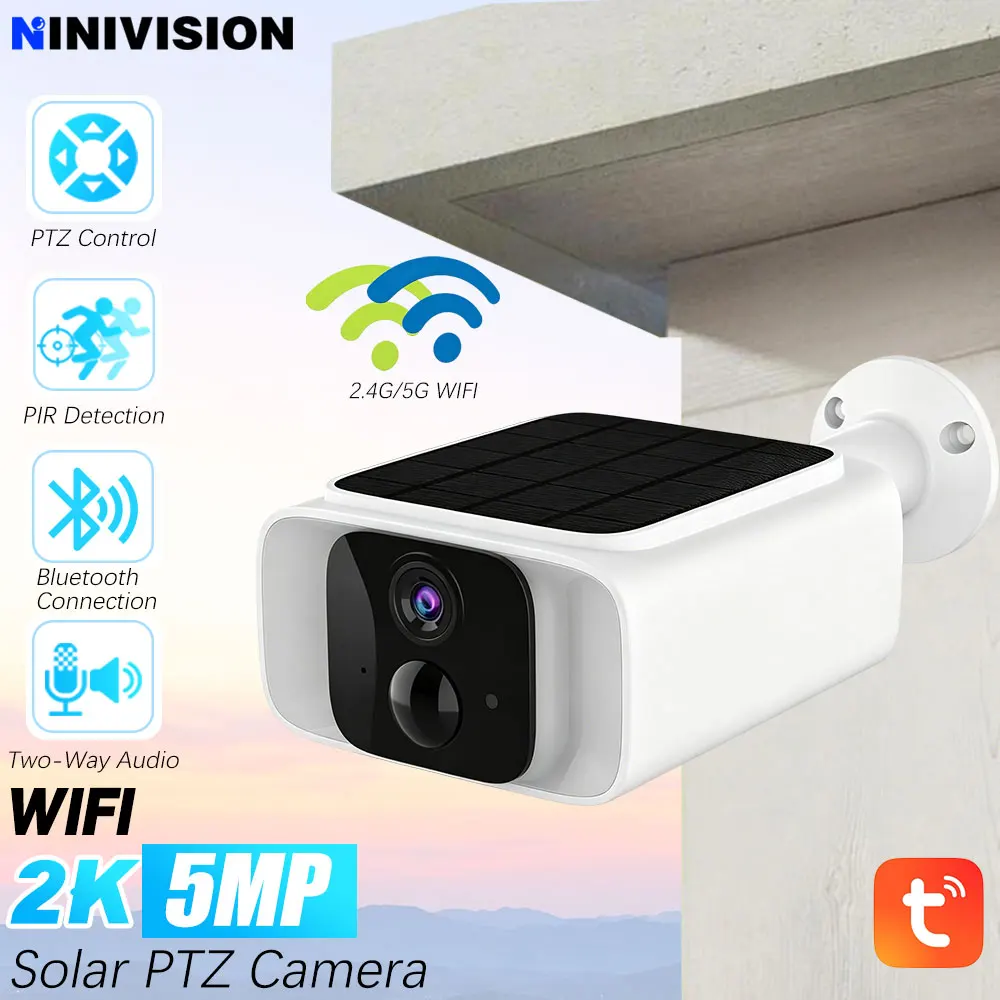 Tuya 2.4GHz 5GHz Dual Band WiFi Bluetooth Connection Smart Solar Power Panel Integrated Camera PIR Detection Alexa Google Home
Tuya 2.4GHz 5GHz Dual Band WiFi Bluetooth Connection Smart Solar Power Panel Integrated Camera PIR Detection Alexa Google Home