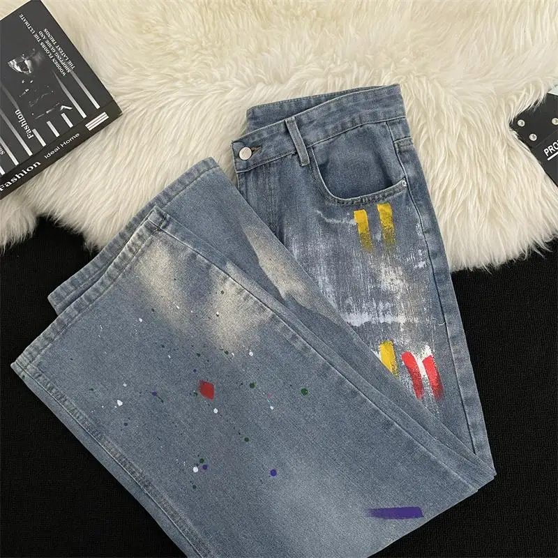American Sle fiti Dyeing Jeans Men's Spring High Street Trendy Vintage Waed Loose Versatile Straight Leg Trousers
American Sle fiti Dyeing Jeans Men's Spring High Street Trendy Vintage Waed Loose Versatile Straight Leg Trousers