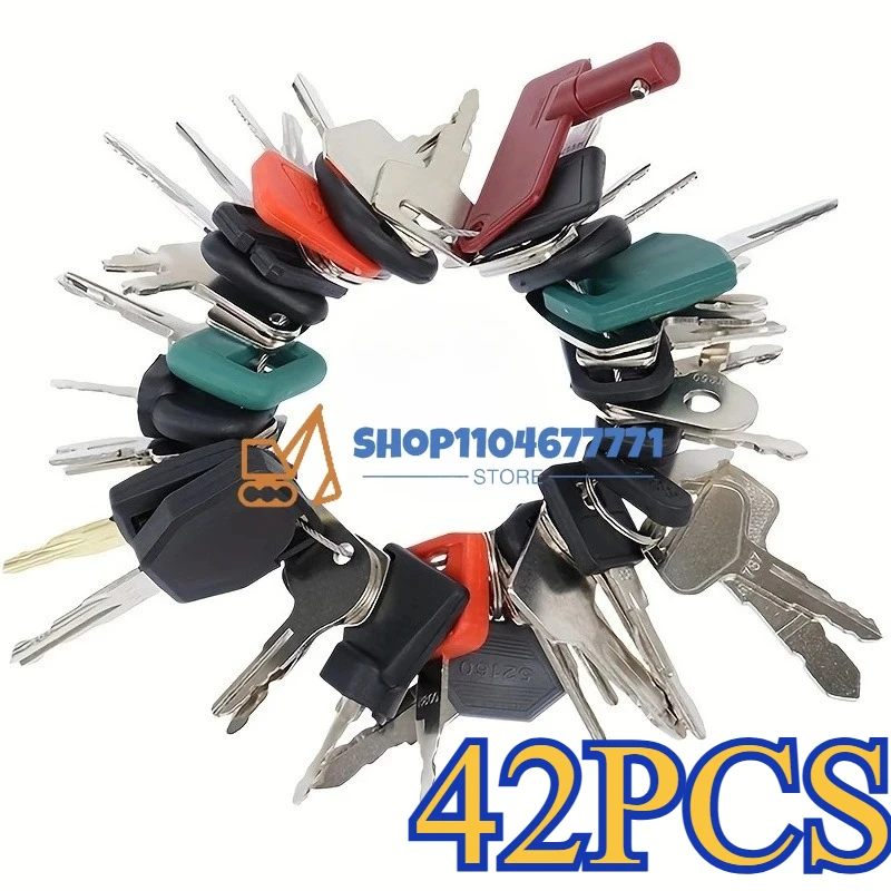 42PCS Heavy Equipment Keys Set for Kobelco Takeuchi 8H-5306 5P8500 Komatsu 787 JS Kubota Bobcat JLG KAT Doosan Daewoo
42PCS Heavy Equipment Keys Set for Kobelco Takeuchi 8H-5306 5P8500 Komatsu 787 JS Kubota Bobcat JLG KAT Doosan Daewoo