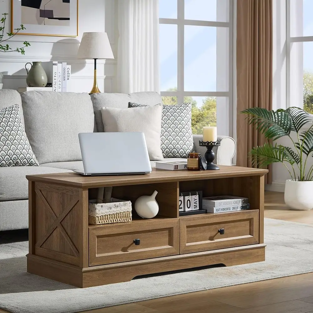 Large Natural Oak Coffee Table with Storage, Rustic Rectangular Design for Living Room
Large Natural Oak Coffee Table with Storage, Rustic Rectangular Design for Living Room