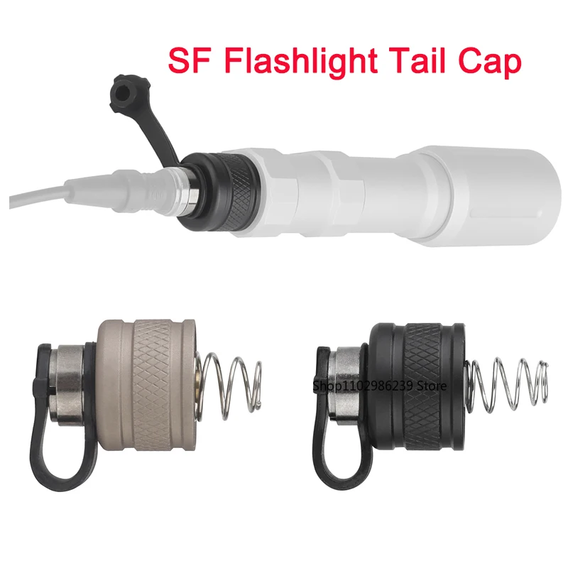 SF Flashlight Replacement Rear Cap – Remote Tail Cap Assembly, Pressure Switch Tailcap for Hunting, Airsoft, and Tactical Lights
SF Flashlight Replacement Rear Cap – Remote Tail Cap Assembly, Pressure Switch Tailcap for Hunting, Airsoft, and Tactical Lights