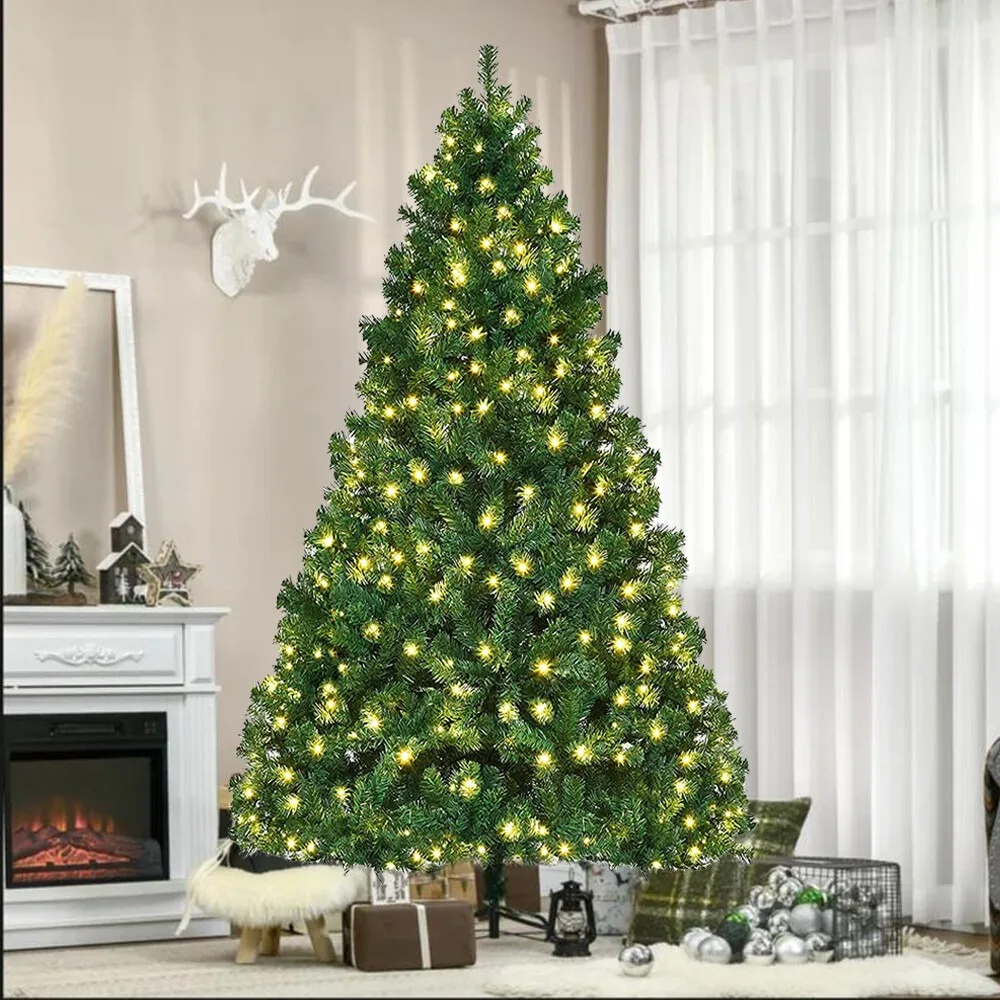 4/5/6/7FT Christmas Tree W/LED Lights & Stand Holiday Season Indoor Outdoor Xmas
4/5/6/7FT Christmas Tree W/LED Lights & Stand Holiday Season Indoor Outdoor Xmas
