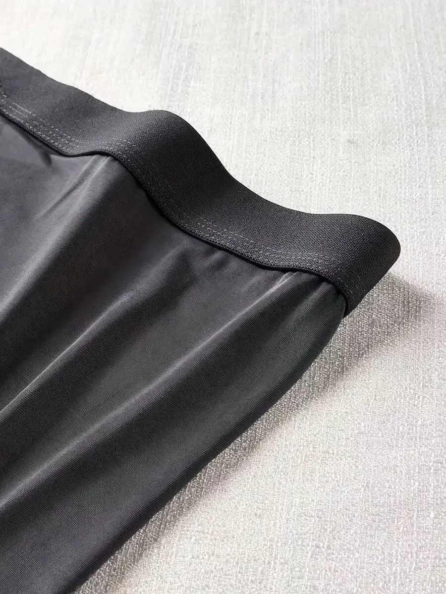 4pcs Mens Solid Color Ice Silk Boxer Briefs Elastic Casual Underwear For Summer Daily Wear
4pcs Mens Solid Color Ice Silk Boxer Briefs Elastic Casual Underwear For Summer Daily Wear