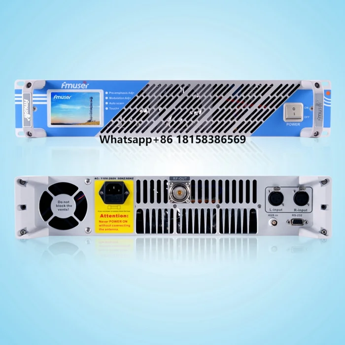 80W 2U FSN-80T Professional FM Broadcast Radio Transmitter 87.5-108 MHz Cover 5KM-15KM
80W 2U FSN-80T Professional FM Broadcast Radio Transmitter 87.5-108 MHz Cover 5KM-15KM