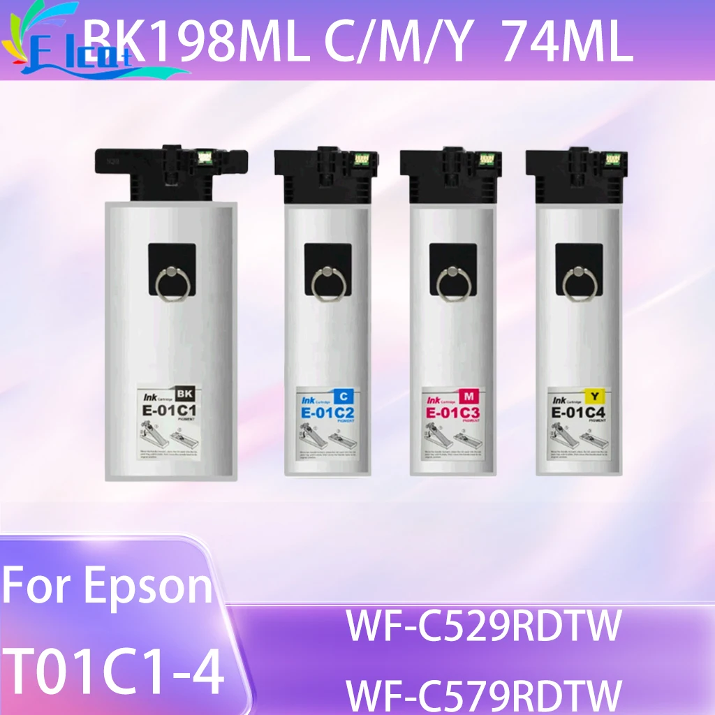 T01C T01C1 T01C2 T01C3 T01C4 Пигментные чернила для принтера Epson WorkForce Pro WF-C529R WF-C529RDTW C579RDTWF WF-C579RD2TWF
T01C T01C1 T01C2 T01C3 T01C4 Пигментные чернила для принтера Epson WorkForce Pro WF-C529R WF-C529RDTW C579RDTWF WF-C579RD2TWF
