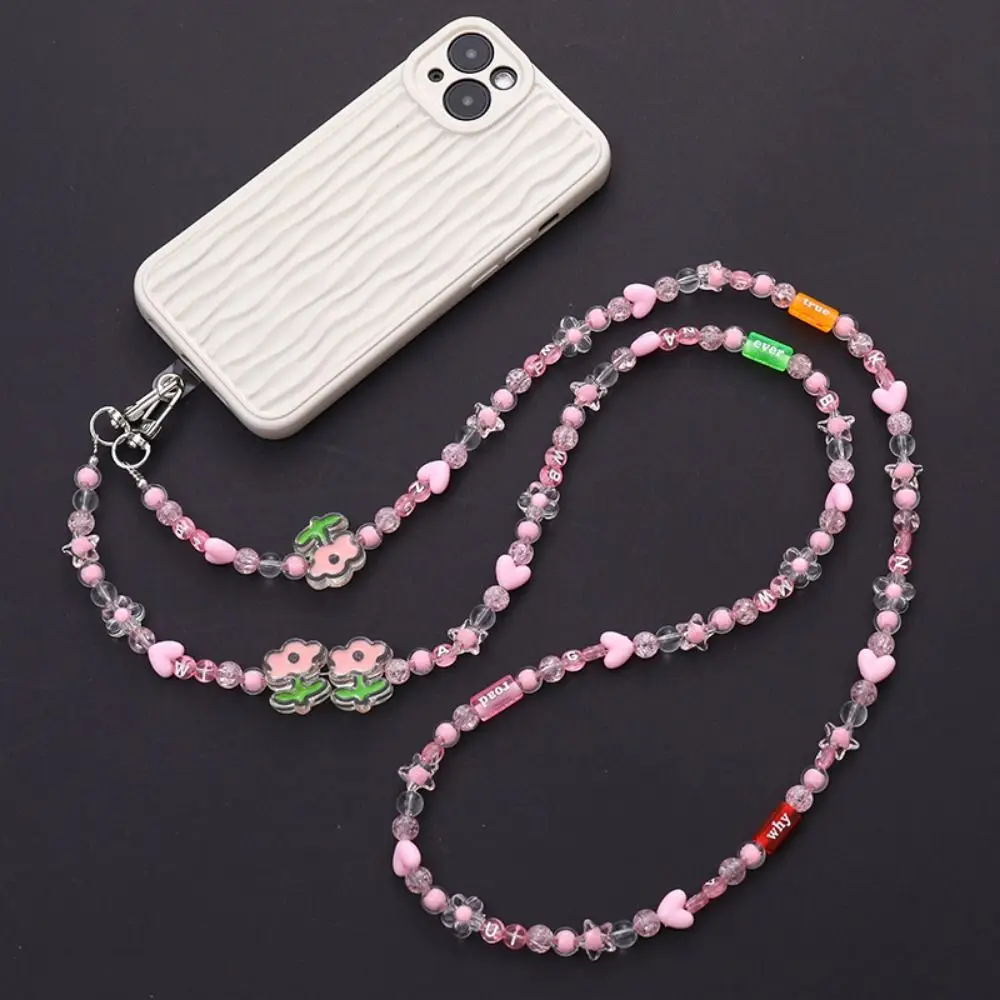 Bag Chain Beads Crossbody Phone Strap Candy Color Flower Mobile Phone Lanyard Long Charm Phone Neck Straps Hanging Ornaments
Bag Chain Beads Crossbody Phone Strap Candy Color Flower Mobile Phone Lanyard Long Charm Phone Neck Straps Hanging Ornaments