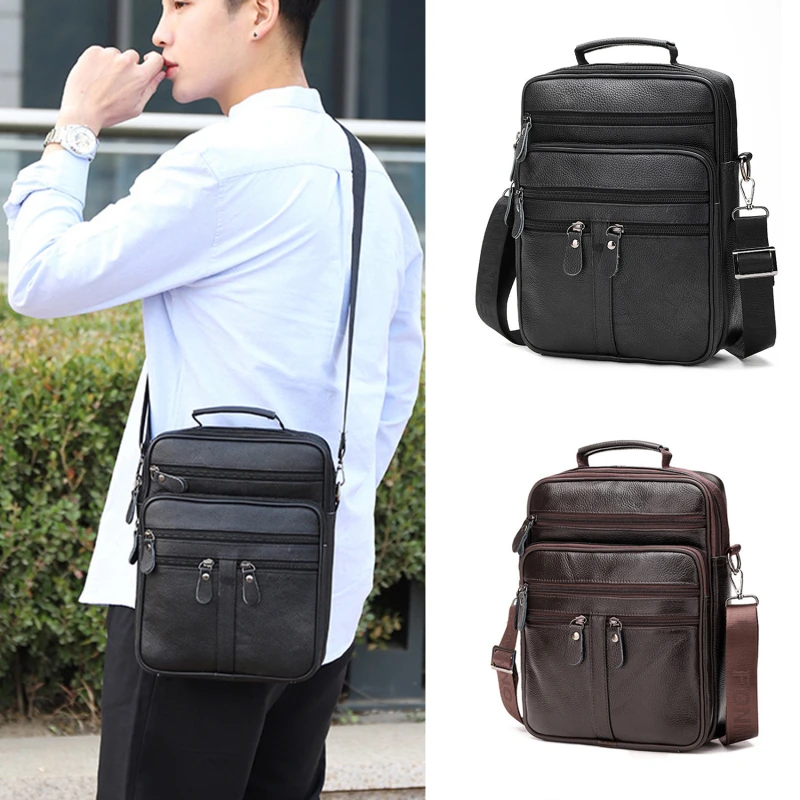 Vintage Men Handbag Leather Crossbody Bags Mens Multi-pocket Men Shoulder Bag Zipper Solid Waterproof For Travel Business
Vintage Men Handbag Leather Crossbody Bags Mens Multi-pocket Men Shoulder Bag Zipper Solid Waterproof For Travel Business
