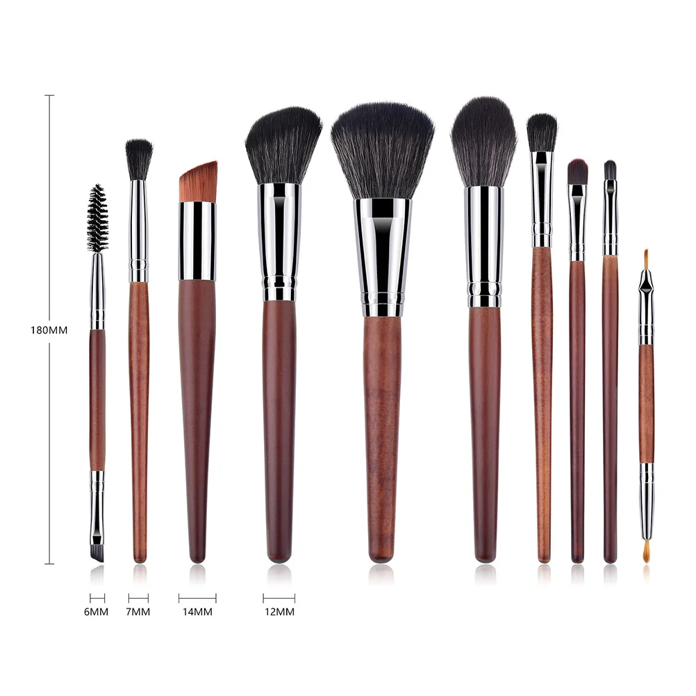 10Pcs Cosmetics Brush Set Premium Wood Handle Soft Bristles Even Application Ideal Gift for Her Makeup Routine Essential Tools
10Pcs Cosmetics Brush Set Premium Wood Handle Soft Bristles Even Application Ideal Gift for Her Makeup Routine Essential Tools