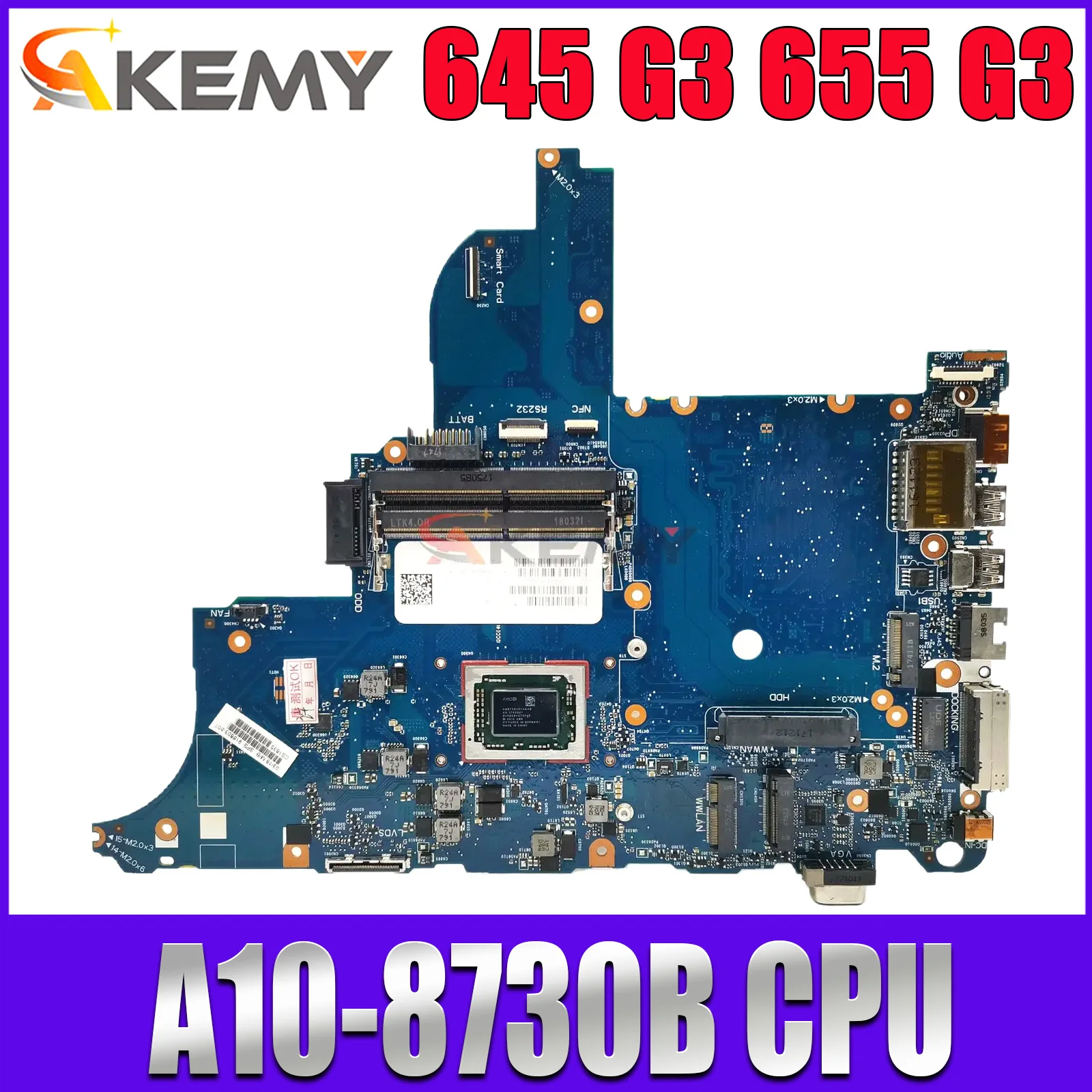 Материнская плата для ноутбука HP 645 G3 655 G3 6050A2840801-MB-A01 с процессором A10-8730B 916803-601 916803-001, полностью рабочий
Материнская плата для ноутбука HP 645 G3 655 G3 6050A2840801-MB-A01 с процессором A10-8730B 916803-601 916803-001, полностью рабочий