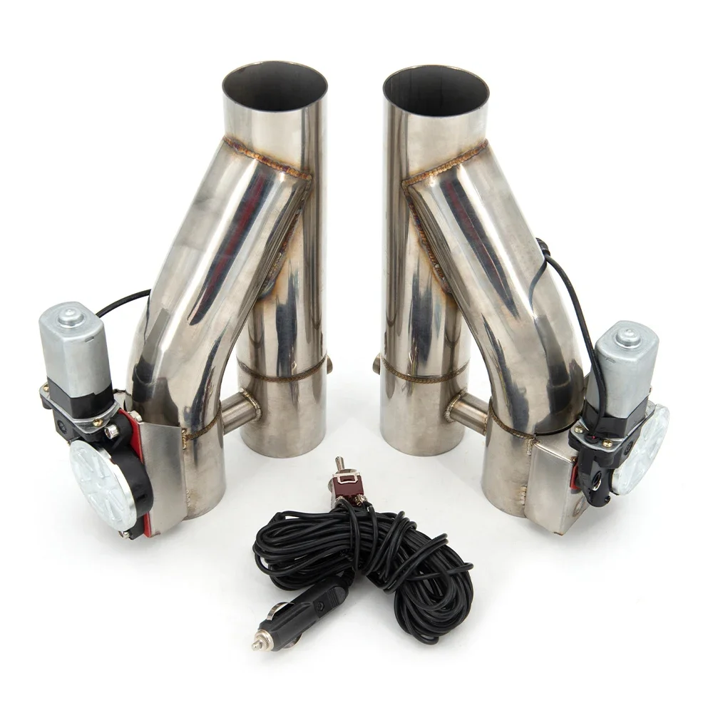 2.0 2.5,3 inch ss304 1 drag 2 doubled valve exhaust E-Cut Out Pipe Muffler Bypass Exhaust Trim Down Tube switch Control
2.0 2.5,3 inch ss304 1 drag 2 doubled valve exhaust E-Cut Out Pipe Muffler Bypass Exhaust Trim Down Tube switch Control
