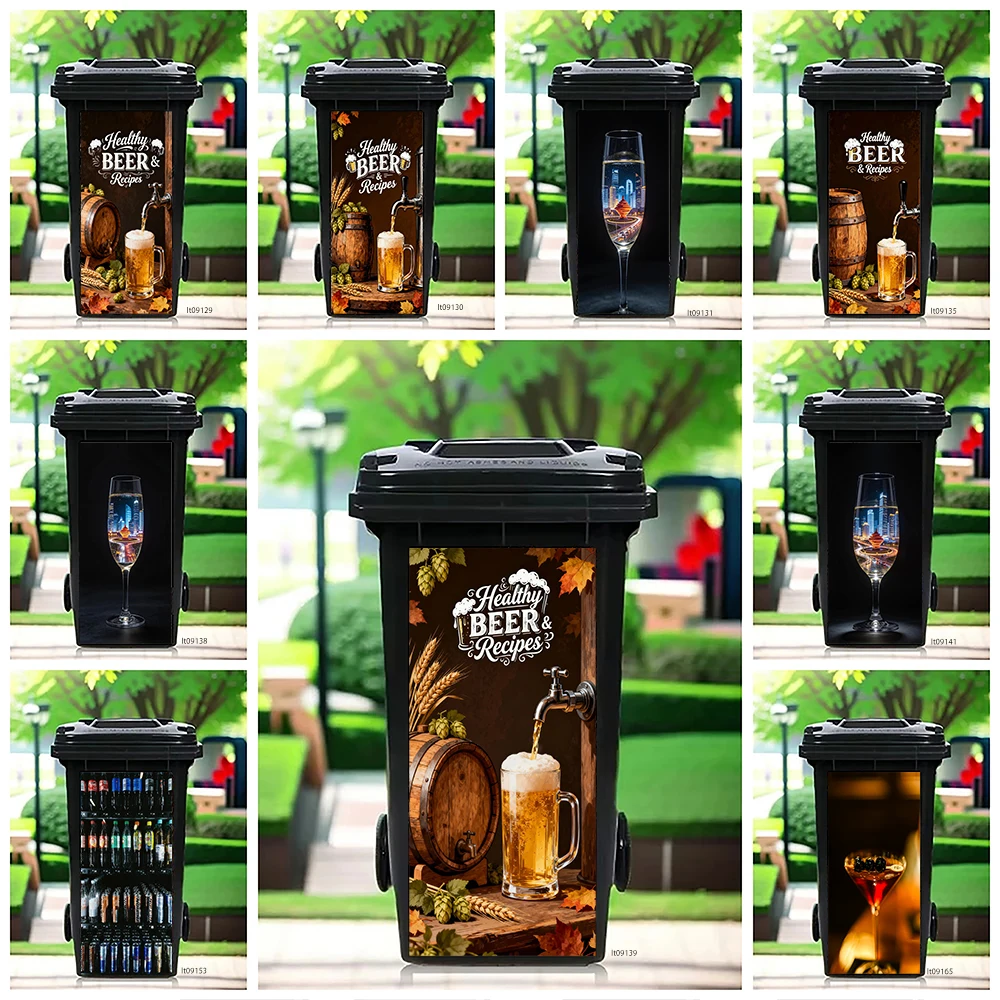 Retro Beer Festival Trash Can Sticker, Vintage Pub Art Design Waterproof Removable Outdoor Garbage Bin Decor
Retro Beer Festival Trash Can Sticker, Vintage Pub Art Design Waterproof Removable Outdoor Garbage Bin Decor