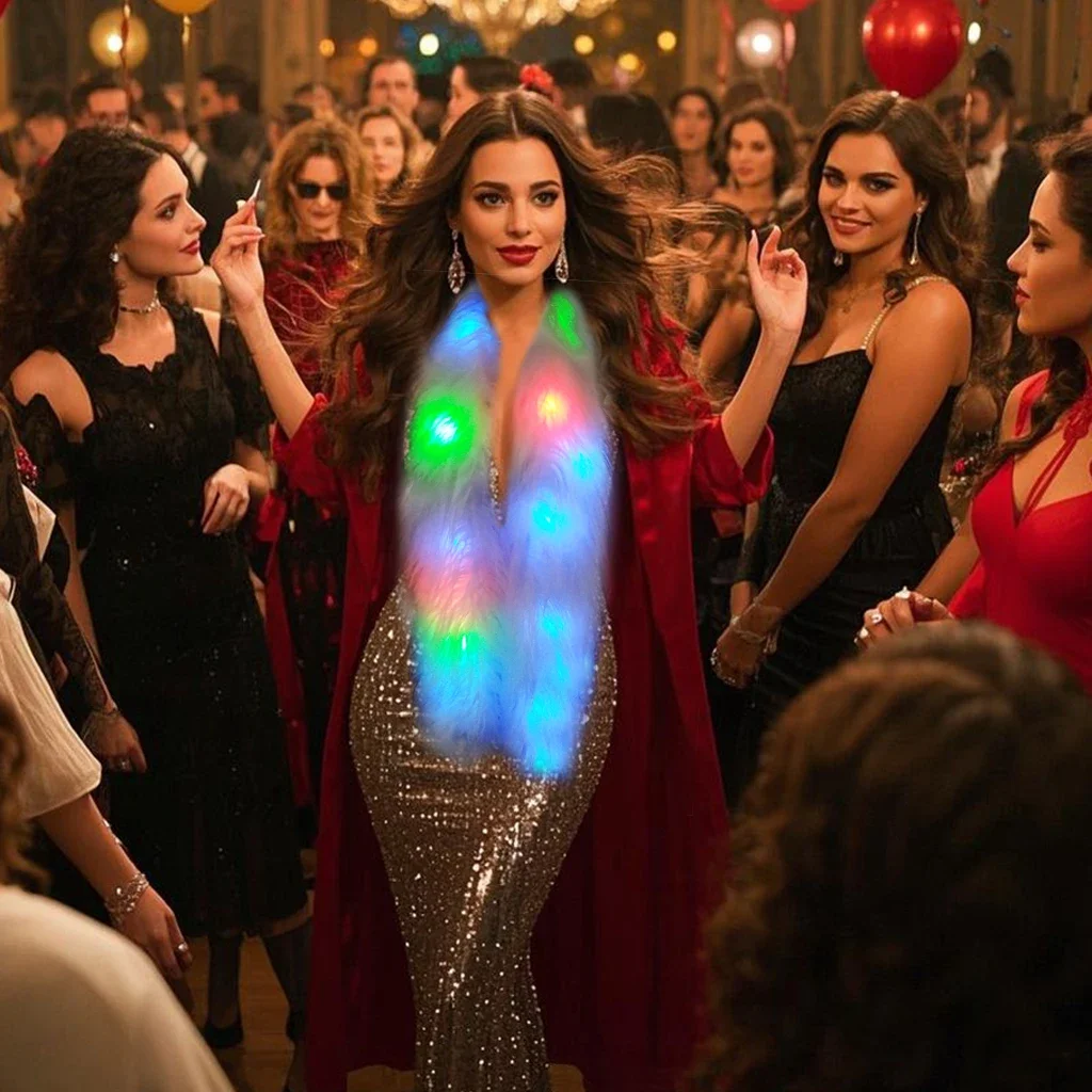 Светодиодный шарф, сексуальный женский карнавальный ночной танцевальный шоу, бар, клуб, светящийся шарф, костюм танцовщицы Gogo, аксессуары
Светодиодный шарф, сексуальный женский карнавальный ночной танцевальный шоу, бар, клуб, светящийся шарф, костюм танцовщицы Gogo, аксессуары