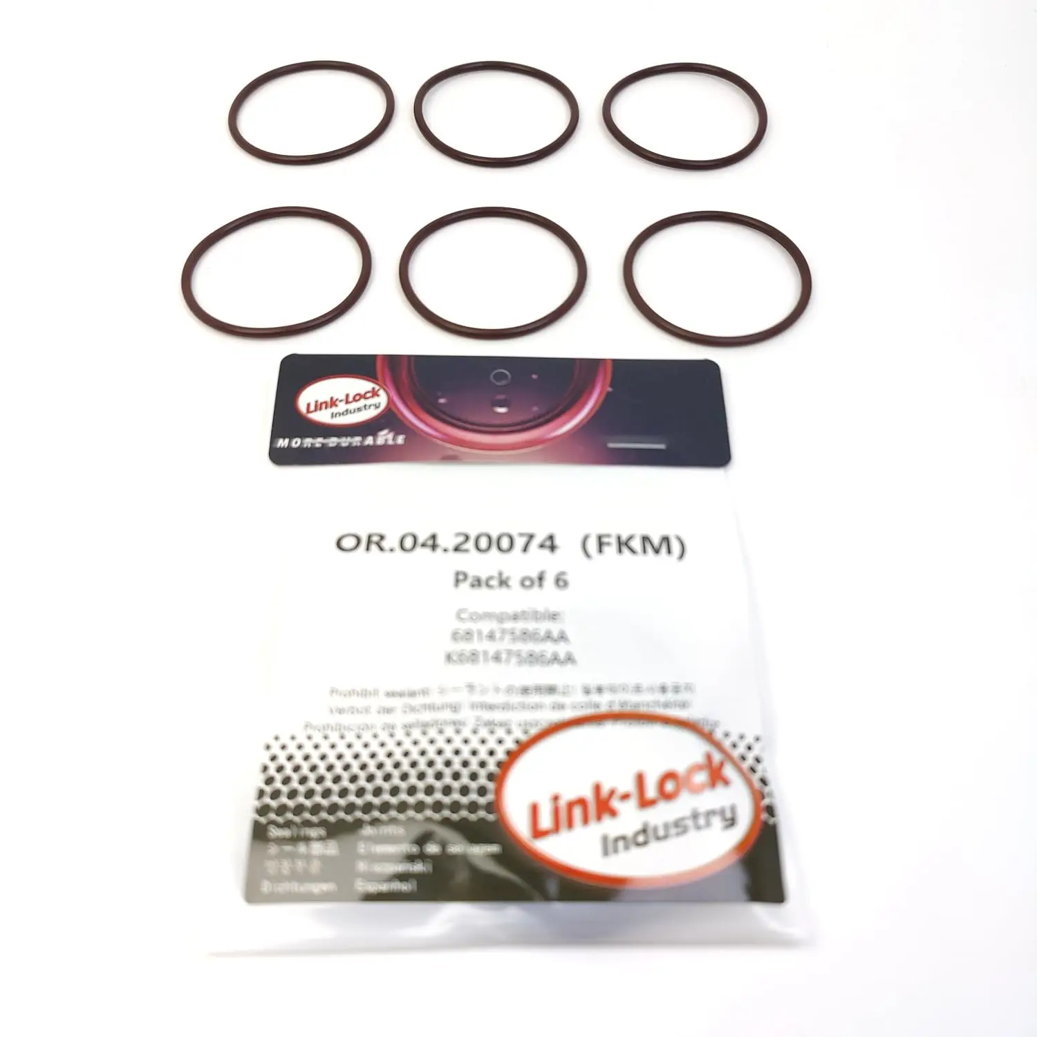 LINK-LOCK 6PCS OR.04.20074 FKM Viton Sealing O-Ring Kit of Water Pump 68147586AA K68147586AA for CHRYSLER for JEEP
LINK-LOCK 6PCS OR.04.20074 FKM Viton Sealing O-Ring Kit of Water Pump 68147586AA K68147586AA for CHRYSLER for JEEP