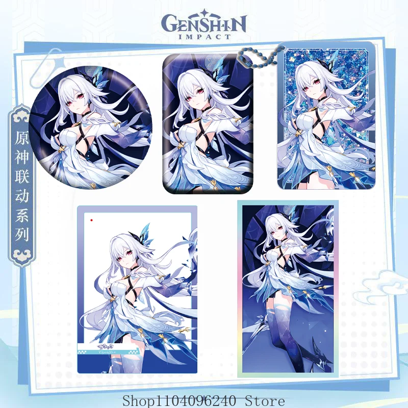 Genshin Impact Skirk струящийся песок кулон двойной значок вспышки акриловая прозрачная карта цветная бумага аниме косплей талисман подарок
Genshin Impact Skirk струящийся песок кулон двойной значок вспышки акриловая прозрачная карта цветная бумага аниме косплей талисман подарок