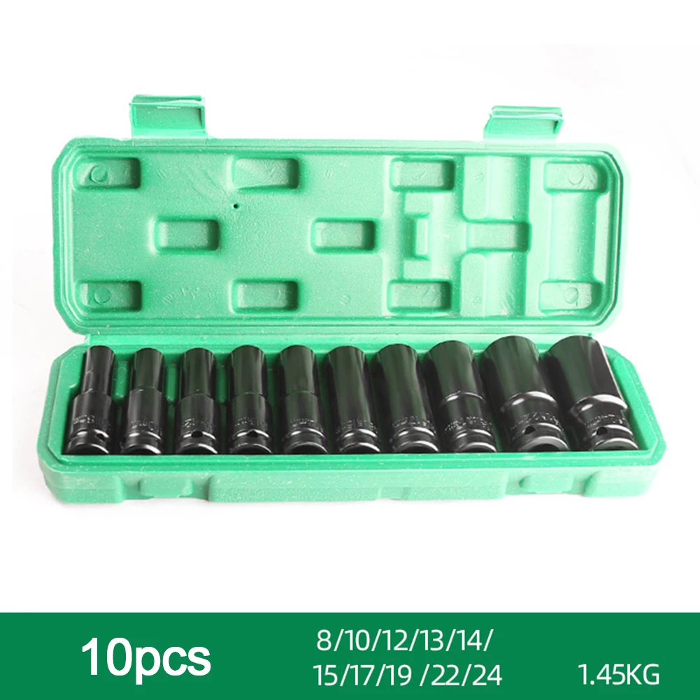 1 Set Electric Wrench Socket Set Extended Hexagonal Wrench Chrome Vanadium Steel Socket Set Power Tool Parts
1 Set Electric Wrench Socket Set Extended Hexagonal Wrench Chrome Vanadium Steel Socket Set Power Tool Parts
