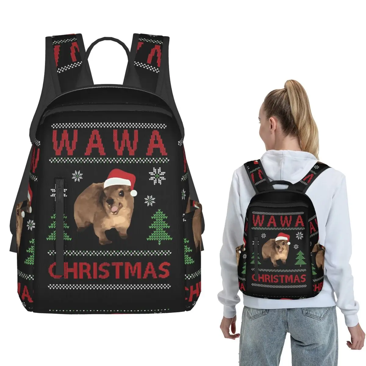 Animal Hyrax Christmas Wawa Mug Trending Backpack Daypack Children BookBag School Bag Shoulder Bags for Men Women
Animal Hyrax Christmas Wawa Mug Trending Backpack Daypack Children BookBag School Bag Shoulder Bags for Men Women