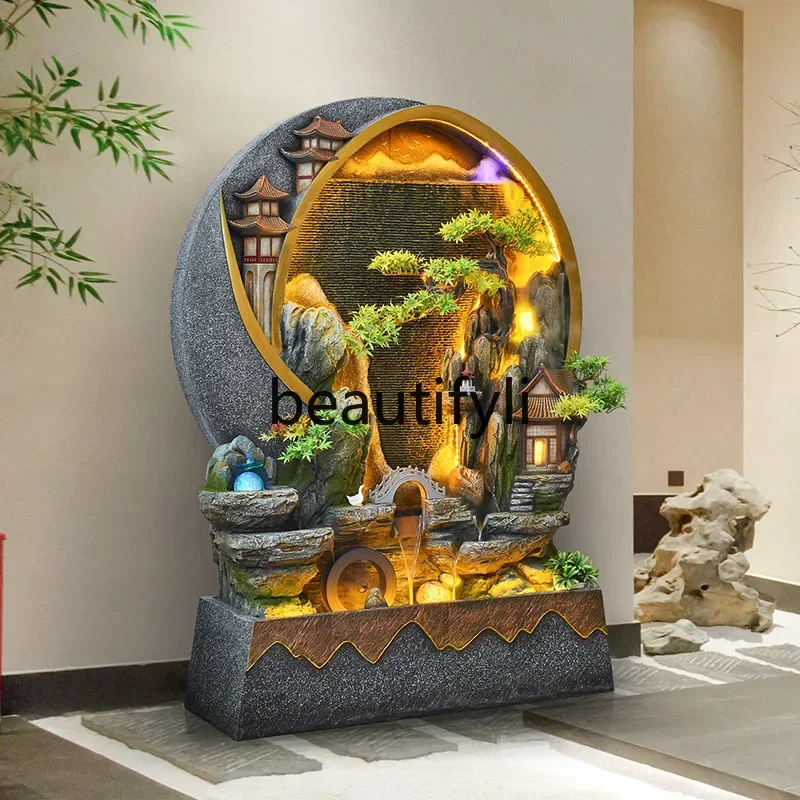 SS Living room running water screen partition rockery fountain landscape lucky feng shui wheel ornament
SS Living room running water screen partition rockery fountain landscape lucky feng shui wheel ornament