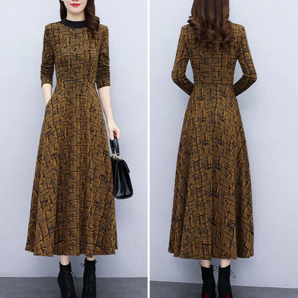 Long Sleeve Summer Thick Dress Floral Print Chiffon Dress Femme O-Neck Flower Dress Ankle Long Dresses For Women Black
Long Sleeve Summer Thick Dress Floral Print Chiffon Dress Femme O-Neck Flower Dress Ankle Long Dresses For Women Black