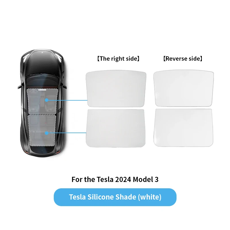For Tesla Model 3 2024-25 New Upgrade Ice Cloth Buckle Sun Shades Glass Roof Sunshade Front Rear Sunroof Skylight Highland3
For Tesla Model 3 2024-25 New Upgrade Ice Cloth Buckle Sun Shades Glass Roof Sunshade Front Rear Sunroof Skylight Highland3