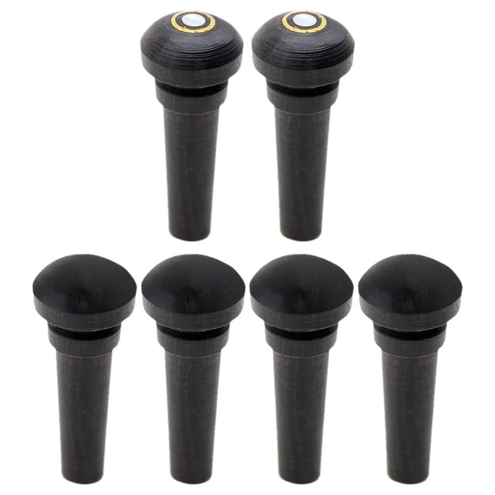 6pcs Violin Ebony Tailpiece Pegs Longlasting Fisheye Nonfisheye Design Universal Compatibility Various Brands Models Instrument
6pcs Violin Ebony Tailpiece Pegs Longlasting Fisheye Nonfisheye Design Universal Compatibility Various Brands Models Instrument