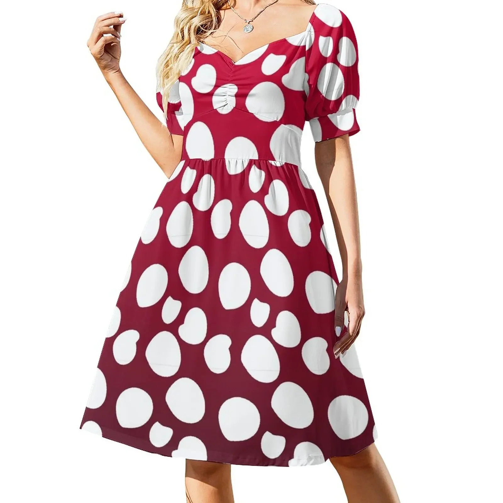 Red and white dots pattern paint Sleeveless Dress evening dress fairy dress Women's clothing dresses summer woman 2024
Red and white dots pattern paint Sleeveless Dress evening dress fairy dress Women's clothing dresses summer woman 2024