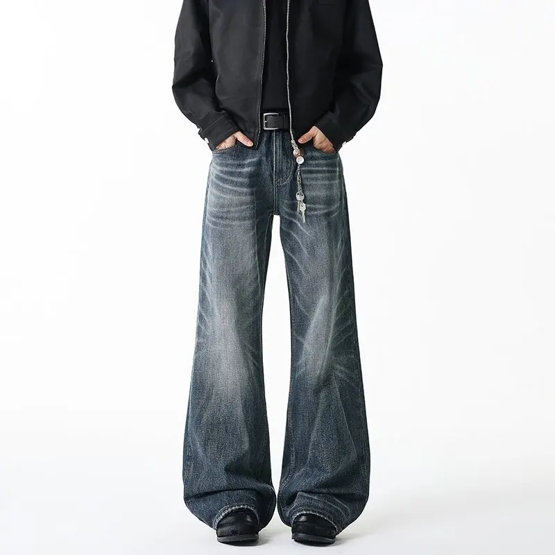 Men's Fashion Jeans - Breathable Cotton Blend American Street Style Whisker Flared Denim, Unisex Versatile Urban Utility Wear
Men's Fashion Jeans - Breathable Cotton Blend American Street Style Whisker Flared Denim, Unisex Versatile Urban Utility Wear
