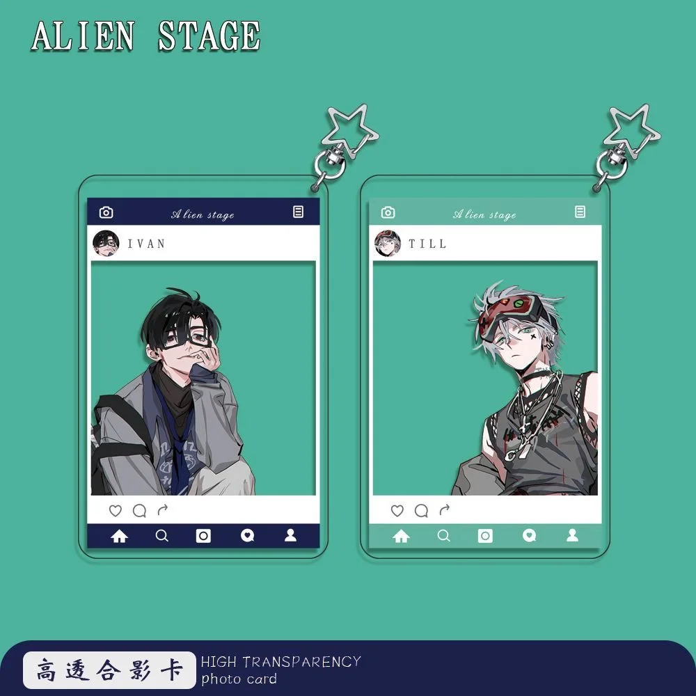 Alien Stage Alienstage Photo Card Acrylic Cosplay Transparent Card Pendant IVAN TILL Anime Peripheral
Alien Stage Alienstage Photo Card Acrylic Cosplay Transparent Card Pendant IVAN TILL Anime Peripheral