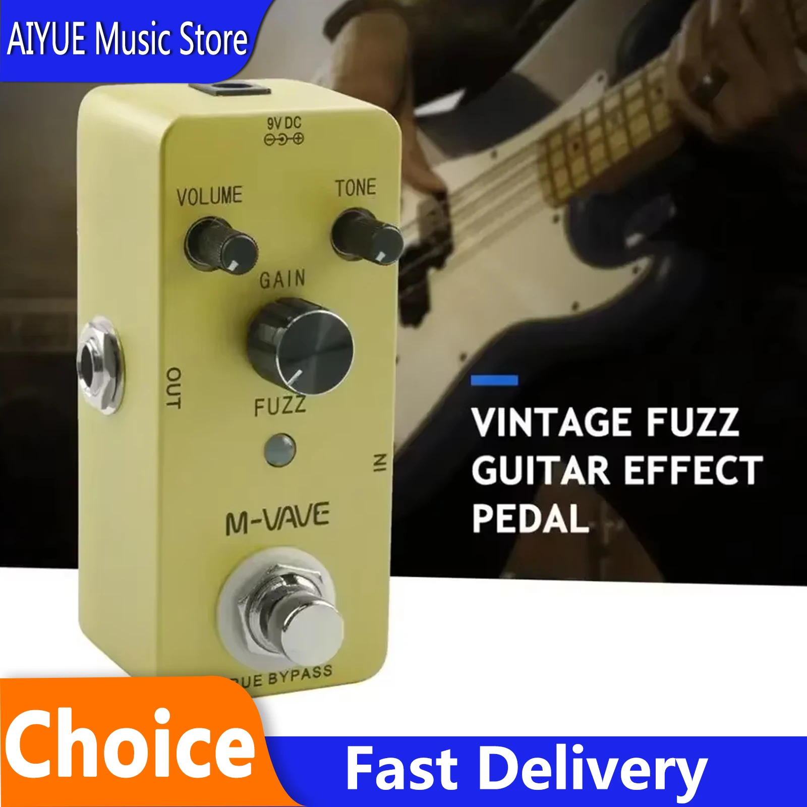 M-VAVE FUZZ Electric Guitar Effect Pedal Vintage FUZZ Warm and Round Distortion Monoblock Effect True Bypass Pedal Guitar Parts
M-VAVE FUZZ Electric Guitar Effect Pedal Vintage FUZZ Warm and Round Distortion Monoblock Effect True Bypass Pedal Guitar Parts