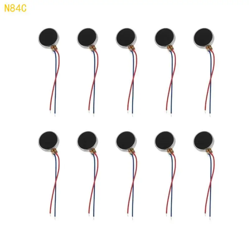 N84C Mini Vibration Motor with 30mm Length Wire DC1.5-3.7V 10000rpm Flat Button-Type Motor for MobilePhone Tablet
N84C Mini Vibration Motor with 30mm Length Wire DC1.5-3.7V 10000rpm Flat Button-Type Motor for MobilePhone Tablet