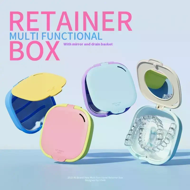 Retainer Case With Drain Basket Portable Mouth Guard Box Oral Cleaning False Teeth Denture Storage Box Teeth Aligner Braces Box
Retainer Case With Drain Basket Portable Mouth Guard Box Oral Cleaning False Teeth Denture Storage Box Teeth Aligner Braces Box