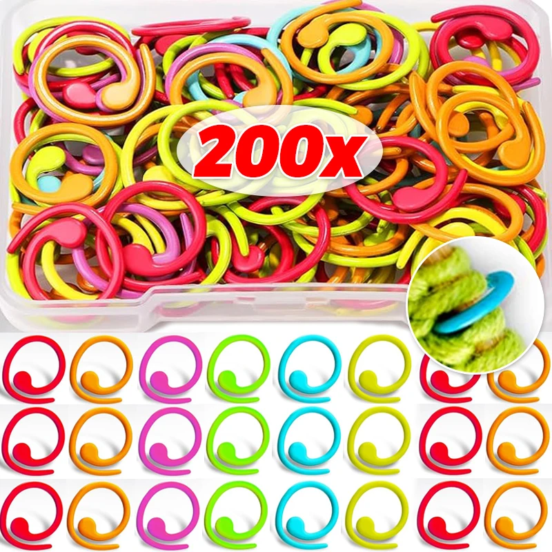 200/20Pcs Mix Color Alloy Knitting Tools Small Clips Pins Locking Stitch Markers Buckle Sewing Needle Clip Hooks Accessories
200/20Pcs Mix Color Alloy Knitting Tools Small Clips Pins Locking Stitch Markers Buckle Sewing Needle Clip Hooks Accessories