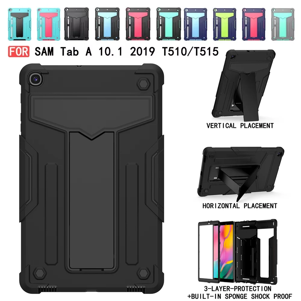 Case for Samsung Galaxy Tab A 10.1 inch 2019 SM-T510 SM-T515 Heavy Duty Shockproof Rugged Tablet Cover with Kickstand
Case for Samsung Galaxy Tab A 10.1 inch 2019 SM-T510 SM-T515 Heavy Duty Shockproof Rugged Tablet Cover with Kickstand