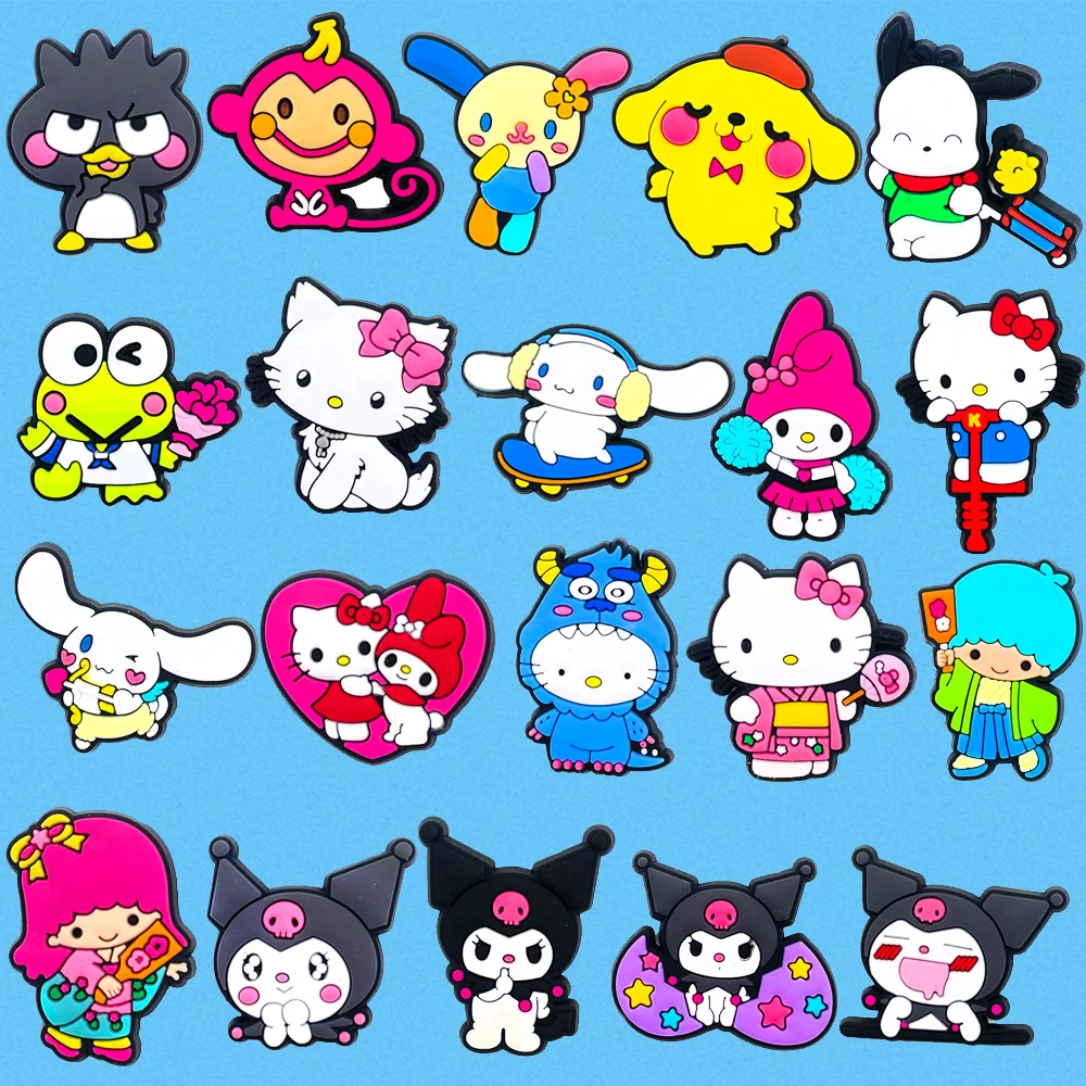 20Pcs/Set Sanrio Shoe Charms DIY Shoe Buckle Accessories PVC Cute Cartoon Shoe Decorations Christmas Gifts
20Pcs/Set Sanrio Shoe Charms DIY Shoe Buckle Accessories PVC Cute Cartoon Shoe Decorations Christmas Gifts