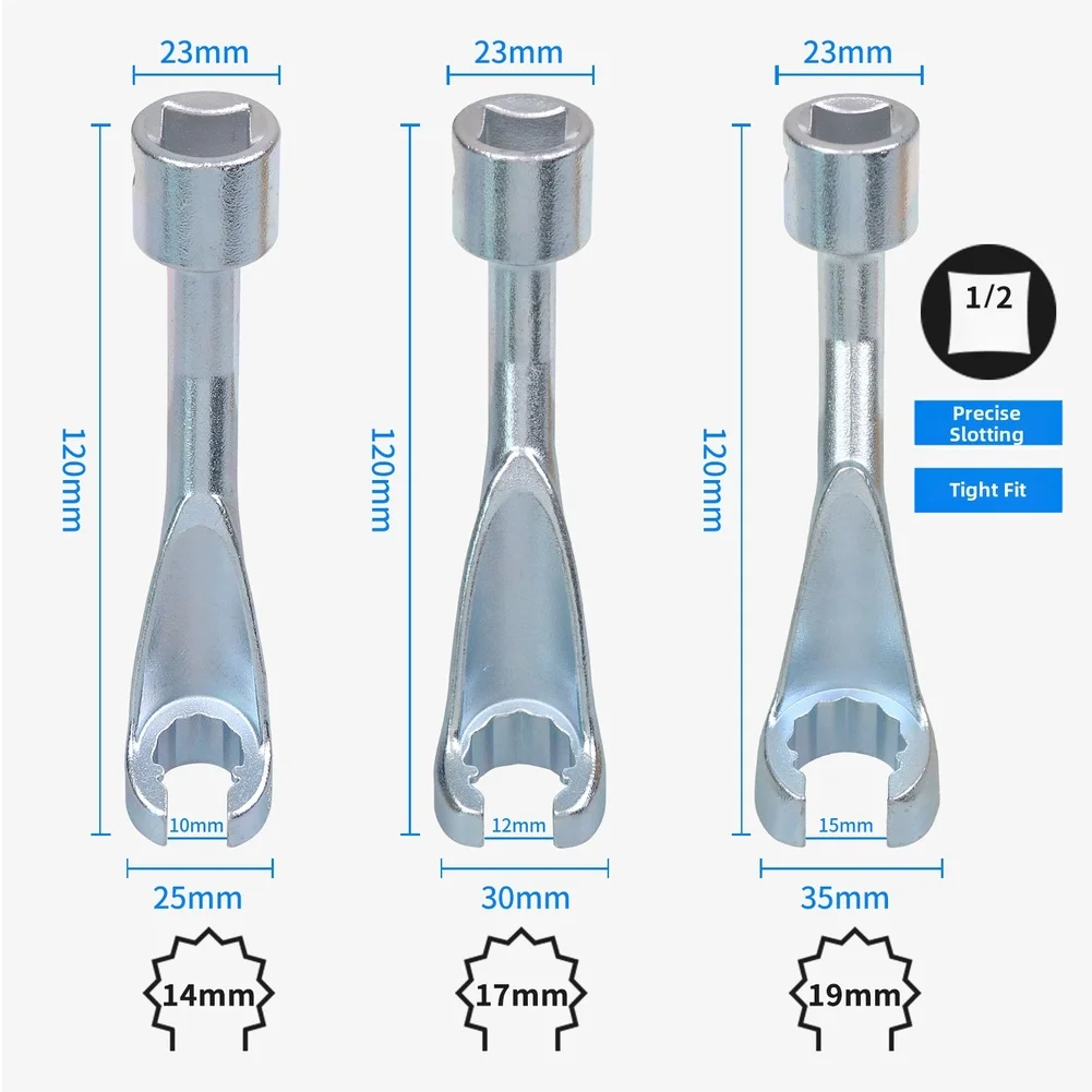 3pcs L Shape 12 Point Socket Wrench For Vehicles Diesel Fuel Injector Pipe Socket Wrench Fuel Injection Pipe And Nut Maintenance
3pcs L Shape 12 Point Socket Wrench For Vehicles Diesel Fuel Injector Pipe Socket Wrench Fuel Injection Pipe And Nut Maintenance