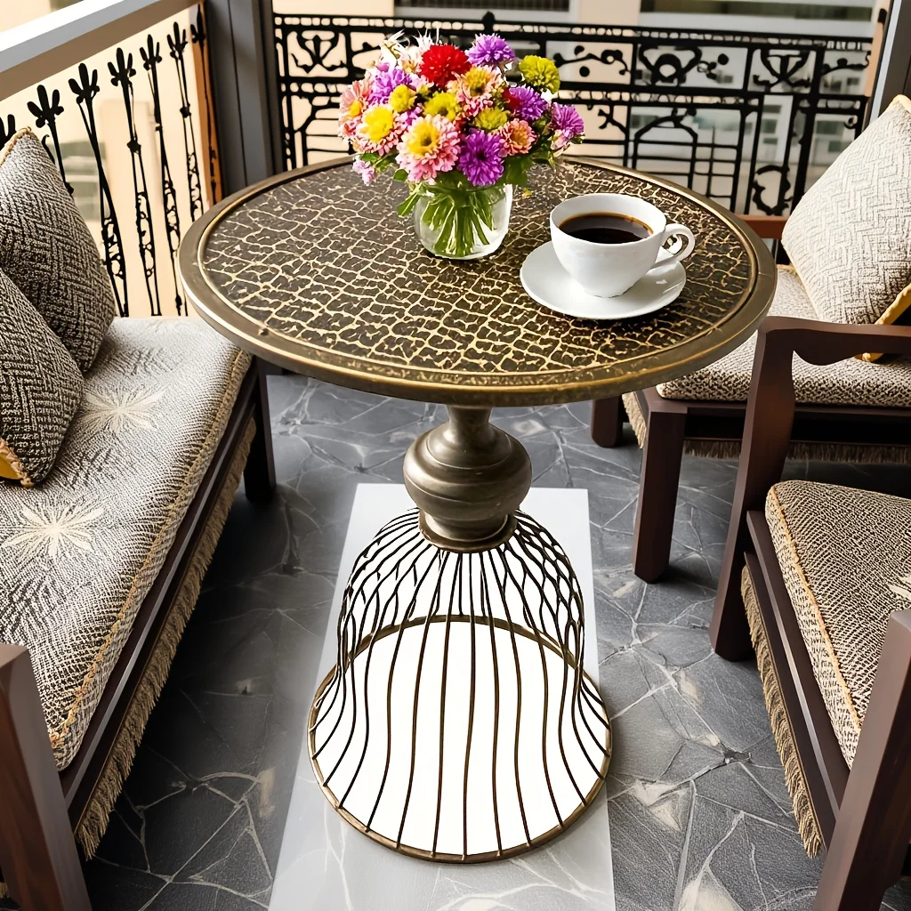 Outdoor Round Coffee Table Heavy Duty Coffee Table With Sturdy Base For Patio, Balcony, Cafe Durable Iron Top & Sturdy
Outdoor Round Coffee Table Heavy Duty Coffee Table With Sturdy Base For Patio, Balcony, Cafe Durable Iron Top & Sturdy