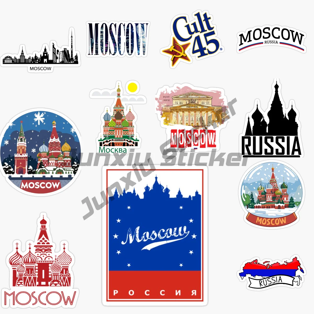 Capital of The Russian Federation MOSCOW Creative Car Stickers Laptop Wall Room Car Motorboat Helmet Vinyl Self-adhesive Decal
Capital of The Russian Federation MOSCOW Creative Car Stickers Laptop Wall Room Car Motorboat Helmet Vinyl Self-adhesive Decal